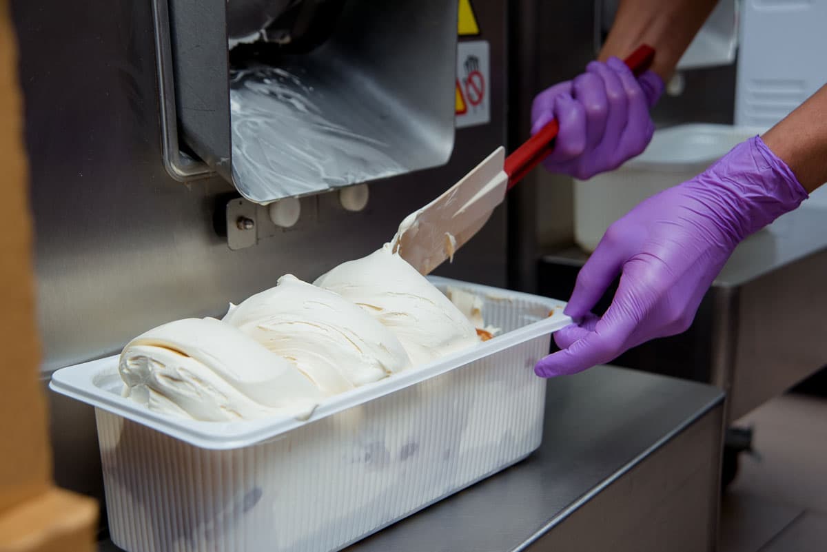 Materia prima para helados en A Coruña